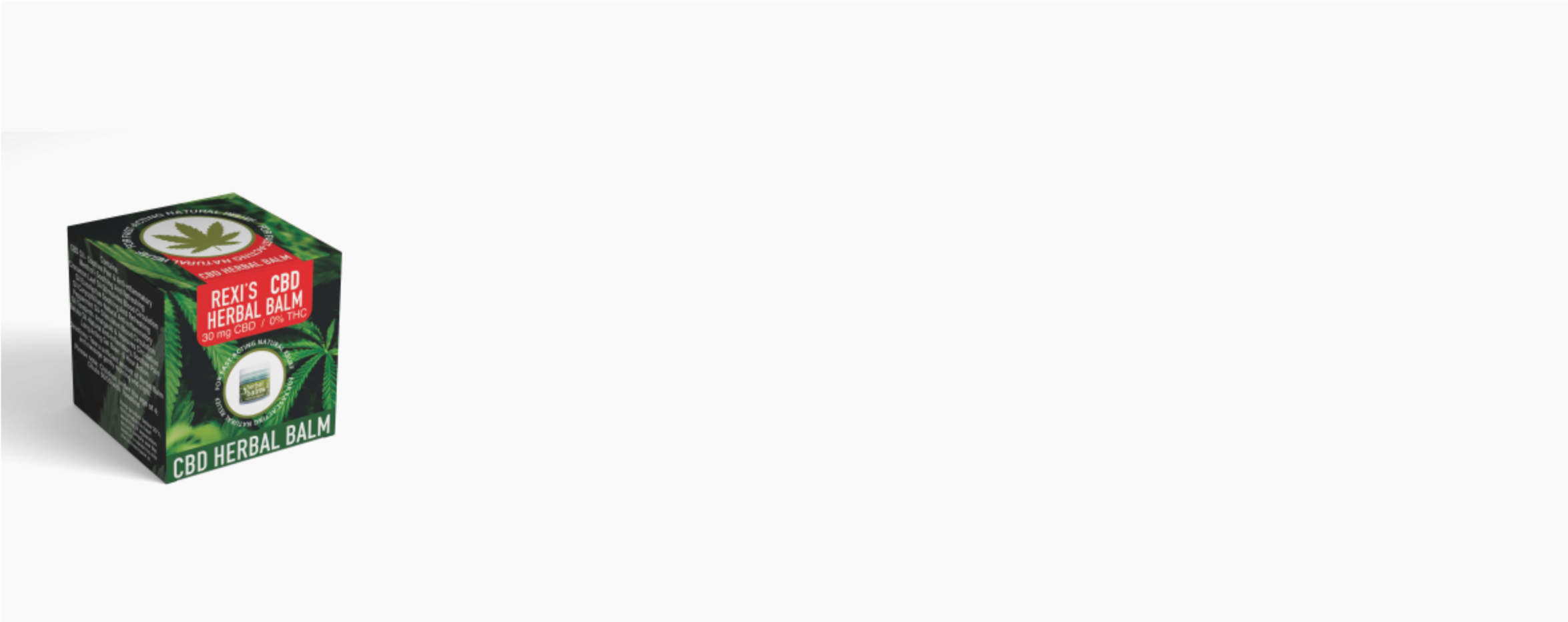 Go Healthy Rexi Herbal Balm hero image – Ayurvedic natural pain relief balm with menthol, eucalyptus and clove oils in a jar, surrounded by fresh herbs, offering soothing relief for aches, joints, headaches and congestion.